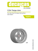 DECALCAS Rims - Targa rims 1/24 scale