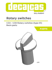DECALCAS Rotary switch 1/24 scale