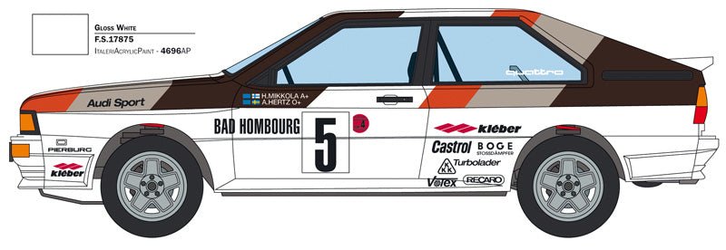 Audi Quattro Rally Italeri 3642 Audi Quattro Rally Italeri 3642