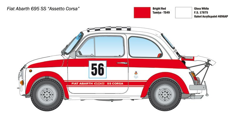 ITALERI FIAT Abarth 695SS - Assetto Corsa 4705 - GPmodeling
