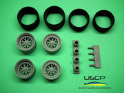 USCP Messer wheels and tires ME15-3 19" 1/24 - 24W099-gpmodeling