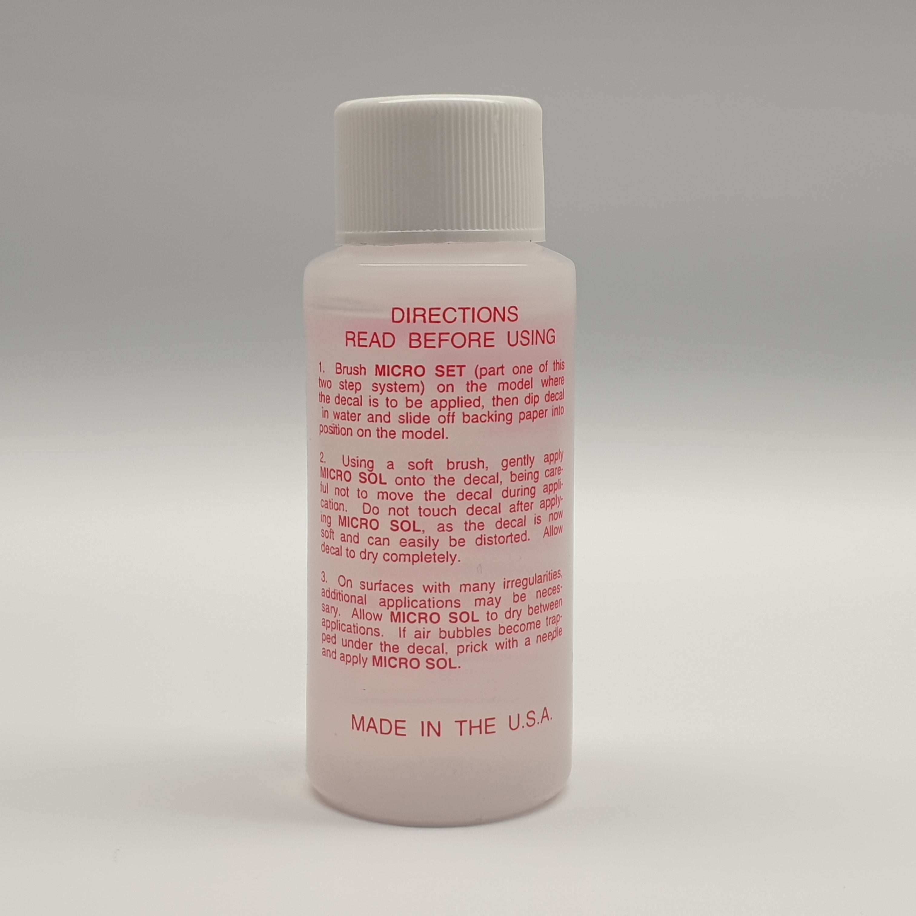 Microscale Decals: Micro Set Solution - 1 oz. bottle (Decal