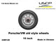 USCP Porsche VW wheels and tires 16" 1/24 - 24W128-gpmodeling