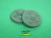 USCP Porsche VW wheels and tires 16" 1/24 - 24W128-gpmodeling