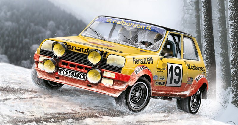 Kit de construit auto Renault R5 Alpine Rally / Lungime 16 cm / Scara 1 24 / 14 Kit de construit auto Renault R5 Alpine Rally / Lungime 16 cm / Scara 1 24 / 14