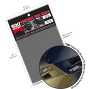 SCALE MOTORSPORT TWILL WEAVE CARBON FIBER BLACK/CLEAR 1700