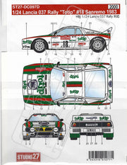 Studio27 Lancia Rally 037 Totip #18 Sanremo 1983-ST27-DC097D-gpmodeling