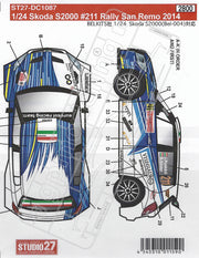 Studio27 Skoda S2000 #211 Rally San Remo 2014-st27-dc1087-gpmodeling