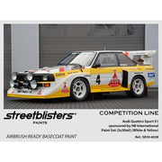 STREETBLISTERS Paints - Audi Quattro Sport S1 Sponsored by HB International Paint Set (White & Yellow) SB30-6028