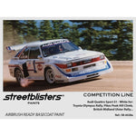 STREETBLISTERS Paints - Audi Quattro Sport S1 White (Toyota Olympus Rally, Pikes Peak hill Climb, British Midland Ulster Rally) SB30-6028a